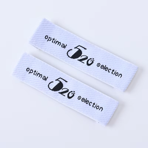 Tùy Chỉnh Mật Độ Cao <span class=keywords><strong>Polyester</strong></span> May Quần Áo Dệt Tag End Gấp <span class=keywords><strong>Damask</strong></span> Dệt Nhãn Hiệu Cho Trang Phục - Product Image 6