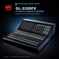 Console de mixage numérique JSL 32 canaux, écran tactile 10 pouces, 17 faders motorisés, enregistrement USB, APE FLAC MP3 WAV, son live, système DJ PA