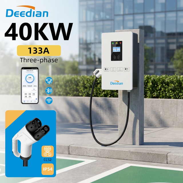 New CCS2 7/20/30/40KW DC Fast Charging EV Charger with for & App Control IP65 Rated Portable Car Charging Station