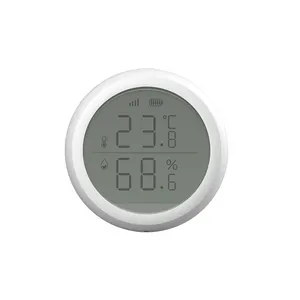 Rilevatore di sensore di temperatura e umidità ZigBee con Display LCD Tuya Smart Home Security System allarme sensore automatico Alexa Acho