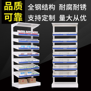 Étagère à médicaments pour pharmacie hospitalière, armoire en acier multi-niveaux, plateaux coulissants double face OWS 10001 - Product Image 5
