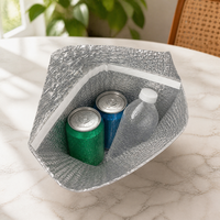 Sac d'expédition isotherme réutilisable, enveloppe thermique à bulles auto-adhésive, pochettes à bulles en aluminium pour la livraison de produits alimentaires et de boissons en chaîne du froid, SGS CE