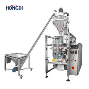 Machine d'emballage automatique de film en rouleau pour poudres avec élévateur à vis pour l'ensachage de poudres d'épices, d'assaisonnements et de farine - Product Image 1