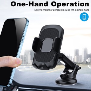Soporte para Teléfono de Coche con Ventosa, Rotación de 360 Grados, Soporte para Parabrisas, Material Plástico - Product Image 3