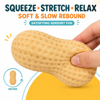 Jouet Squishy Cacahuète Blocs de Construction Musicaux Ultra Doux Anti-Stress Blocs Alimentaires Jouet Promotionnel pour Enfants Vente en Gros Usine