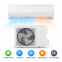 AC Split Dinding Komersial 1800btu Bersertifikat CE CB Pendinginan Cepat Pemanasan Hemat Energi