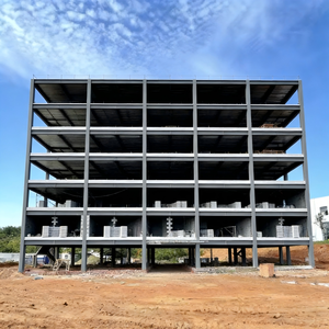 Bâtiment <span class=keywords><strong>en</strong></span> structure acier moderne <span class=keywords><strong>à</strong></span> plusieurs étages, assemblage rapide, construction préfabriquée économique, résistant au feu et au vent pour - Product Image 5