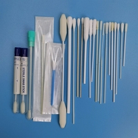 Bâtonnet de coton-tige en nylon floqué de 145 mm de long, certification SGS, grand bâtonnet en plastique solide pour les enquêtes légales et les tests de paternité