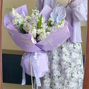 Luxury 58*58cm/pcs I Like You <b>Pattern</b> Printed Waterproof PP Plastic Flower Wrapping <b>Paper</b> Gift Wrap <b>Paper</b> - Product Image 6