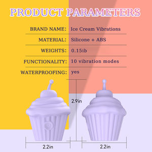 마그네틱 충전베이스 USB 전원 여성 바람둥이 아이스크림 핥는 진동기 다중 주파수 G-Spot 자위대 섹스 토이 여성용 - Product Image 5