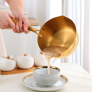 <span class=keywords><strong>Casserole</strong></span> à neige en acier inoxydable <span class=keywords><strong>de</strong></span> style japonais <span class=keywords><strong>Casserole</strong></span> à lait Pot à nourriture domestique Nouilles Pot à soupe antiadhésif Ustensiles <span class=keywords><strong>de</strong></span> cuisine - Product Image 6