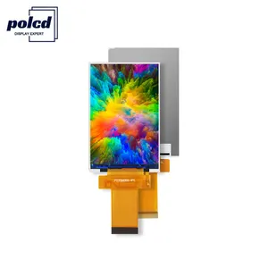 Polcd modul LCD 3.5 inci 320x480 IPS, sudut pandang ILI9488 Antarmuka RGB CTP RTP layar sentuh 3.5 "Tampilan LCD TFT