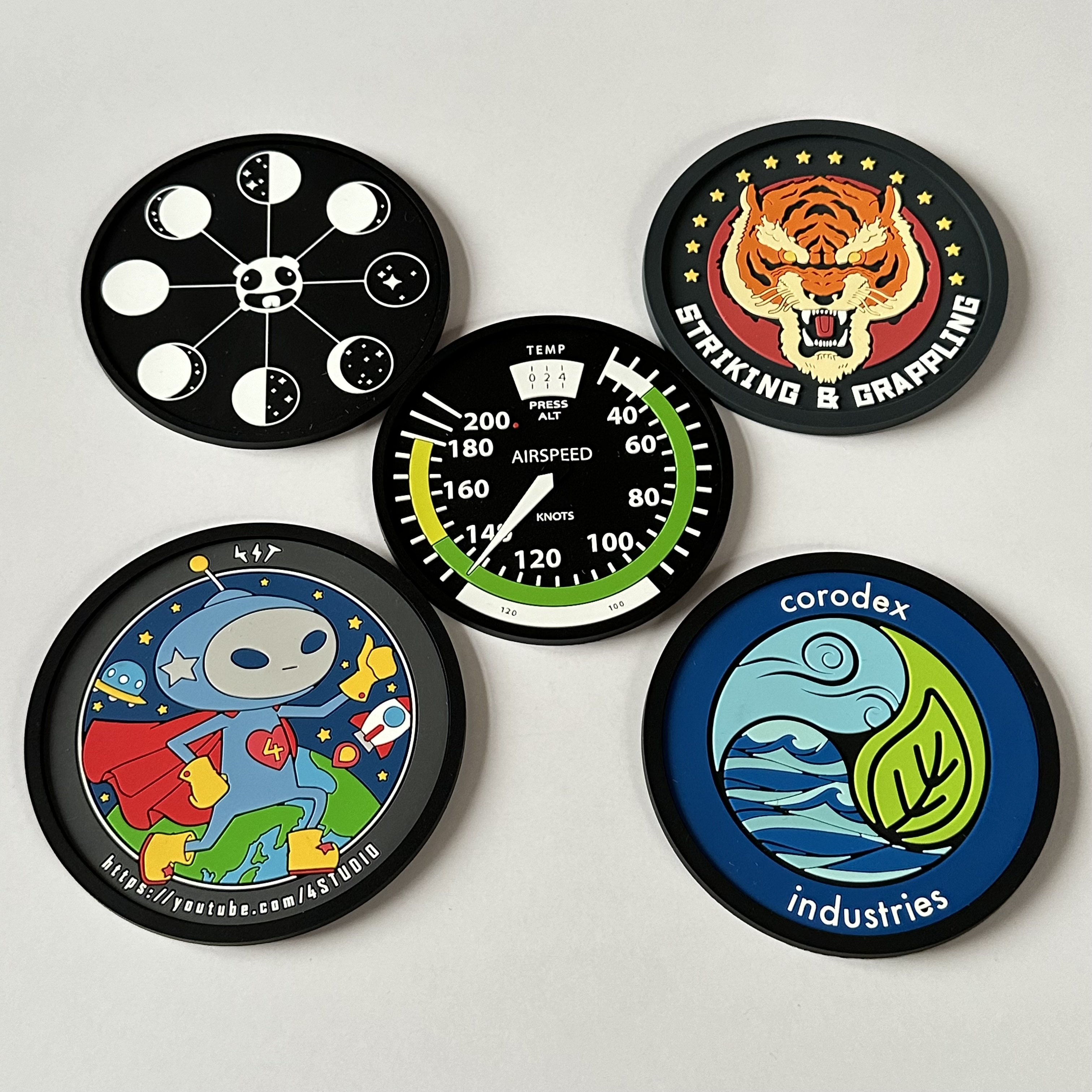 Wholesale Custom Logo Soft Silicone PVC Rubber Car Cup Coaster - Hongfeng HF-0927 | Promotional Gift