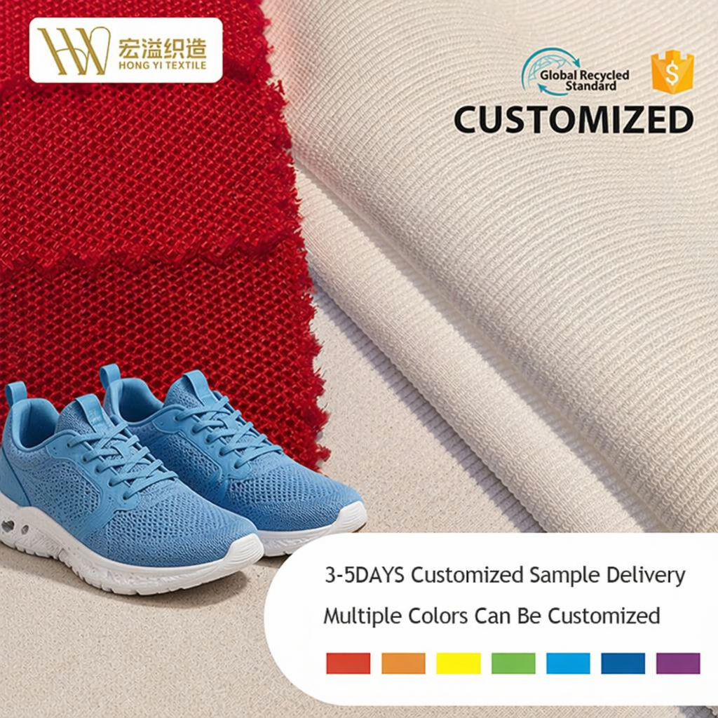 Custom Colors Warp Knit Stretch Lightweight Breathable Quick-dry Mesh Fabric for Making Shoes Upper Fabric