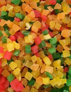 Pha Trộn Màu Sắc Diced Khô Đu Đủ Trái Cây 3,5,10Mm Giá Bán Buôn Đường Ngọt Khô Đu Đủ Dices - Product Image 2