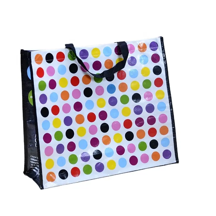 Custom Waterproof reusable plastic pp woven shopping bag