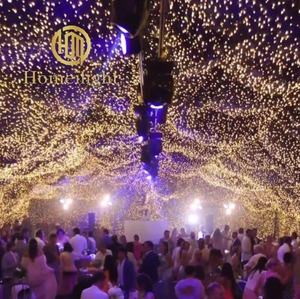Popular Product Golden <strong>LED</strong> <strong>Star</strong> Curtain Twinkling on Ceiling up <strong>Lights</strong> for Weddings and Backdrop Night Club Bar Events - Product Image 3