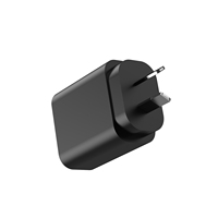 Pengisi Daya Cepat GaN 33 Watt 30W 3 Port Usb c Adaptor Daya untuk Pengisi Daya Iphone 13 14 Adaptor AU 2C1A