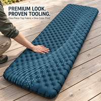 Matelas de couchage gonflable avec sac de pompage et cellules d'air sur toute la surface pour le backpacking, marque privée