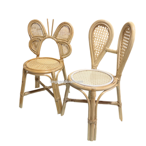 Silla Infantil de Ratán Hecha a Mano, Ecológica, para Fiestas y Eventos, Muebles de Mimbre para Niños, Ligera, Resistente, para Interiores y Exteriores - Product Image 2