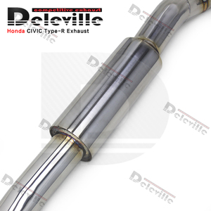 ท่อไอเสีย SUS304 OBM cataback ปลายท่อไอเสีย <span class=keywords><strong>Tri</strong></span> Outlet สำหรับ Honda Civic Type r/ Type-R 2.0T 2017-2023 - Product Image 4