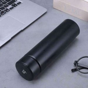 Stainless Steel Vacuum Tumbler with Temperature Display Travel Flask Modern Minimalist Style 6-12 Hours <b>Insulation</b> Leak-Proof - Product Image 2