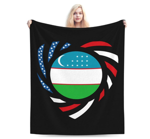 Bestseller Usbekistan Decke Wurfdecke für Alle Jahreszeiten Flanelldecken Vollgröße Sofa-Bettdecken für Sofa Bett Kino - Product Image 3
