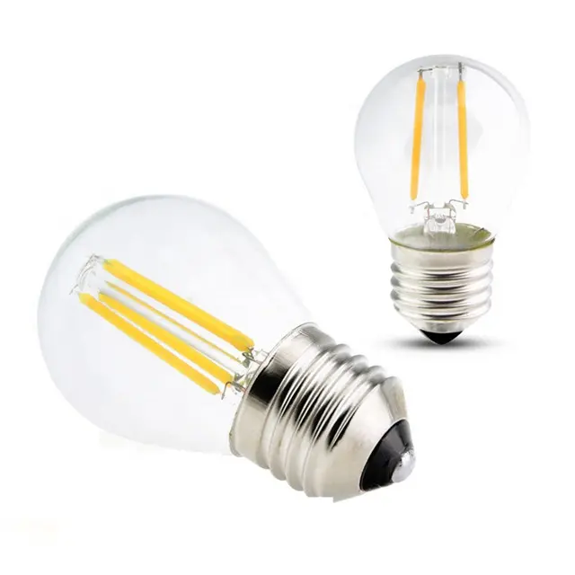 Edison Retro birne G45 LED 2W 4W 6W Filament Glühbirne E27 E14 220V Glas shell vintage Stil Led Lampe