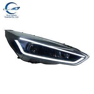 Gruppo Fari a LED Bi-Ottici con Indicatori di Direzione Dinamici DRL, Fari Anteriori Retrofit per Ford <span class=keywords><strong>Focus</strong></span> 2015-2018 - Product Image 2