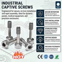 Harga Grosir Sekrup Captive Stainless Steel 1/8" 1/4" 1/2" 5/8 Inch, Sekrup Allen Bulat Captive Grosir Pabrik