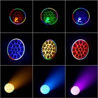 SHEHDS 19*15W RGBW RGBWL LED 4-en-1 Lyre asservie DMX512 à activation sonore pour Concerts, Théâtres et Mariages