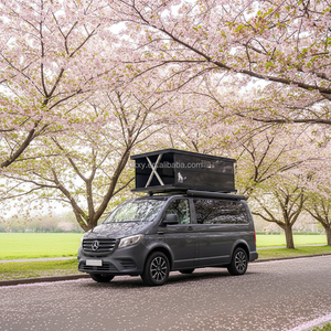 P-Show Tente de toit pop-up électrique en fibre de carbone tout-terrain pour camionnettes RVs et Sprinter 4x4 pour voiture, <span class=keywords><strong>camping</strong></span> sur le toit - Product Image 1