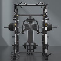 Smith machine entraîneur intégré portique multifonctionnel maison oiseau équipement de fitness commercial banc presse squat rack