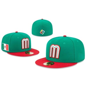 Wholesale Mexico National Team Letter M Flag Embroidered 5-Panel Jersey Baseball <b>Cap</b> Adjustable <b>Flat</b> Brim for <b>Men</b> Women - Product Image 3