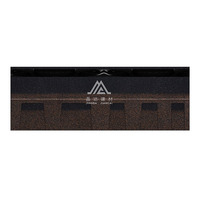 Design moderne Brun Bitume Laminé Tuiles Surface Lisse Bardeaux Style Coréen Populaire au Ghana Thaïlande