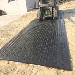 Anti kayma plastik hdpe erişim mat taşınabilir 4x8 ft zemin koruma paspasları