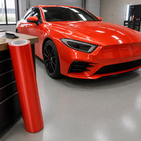 Film Pelindung Cat Mobil PPF Lava Orange Logo Customs Grosir, Self Healing, untuk Kendaraan Mewah