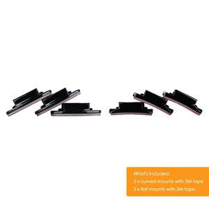 Kit de fixation adhésive HONGDAK, coussinets collants pour caméras <span class=keywords><strong>GoPro</strong></span> <span class=keywords><strong>Hero</strong></span> 13 12 11 10 9 8 <span class=keywords><strong>7</strong></span> 6 5 4 Noir Argent - Product Image 5