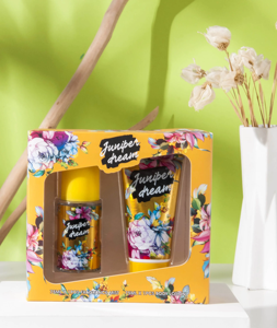 Set regalo di natale <span class=keywords><strong>Mini</strong></span> formato profumo Spray 75ml per il corpo crema idratante per il corpo 75ml lozione profumo nebbia Set regalo - Product Image 6