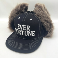 Gorra de Béisbol de 6 Paneles para Hombre al por Mayor con Orejeras de Piel Sintética, Gorras de Caza Bordadas, Gorras Sherpa Cálidas de Invierno con Orejeras de Diseñador