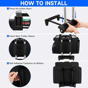 Bolsa de Limpieza con Ruedas Grande y Personalizable, con Correa de Hombro Desmontable, Organizador de Artículos de Limpieza para Personal de Limpieza - Product Image 5