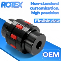 Accouplement d'arbre flexible robuste SFS XL - Structure à mâchoires/étoile à couple élevé en acier standard avec garantie d'un an pour engins lourds