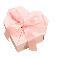 Boîte en papier en forme de cœur en matériaux recyclés de qualité supérieure, vente en gros d'usine à faible MOQ pour bijoux, bagues, parfums, bougies et cadeaux