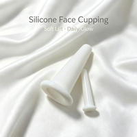 Outils de massage chinois, ensemble de 2 ventouses faciales en silicone sous vide, ventouses Hijama, ensemble de massage par ventouses pour le visage