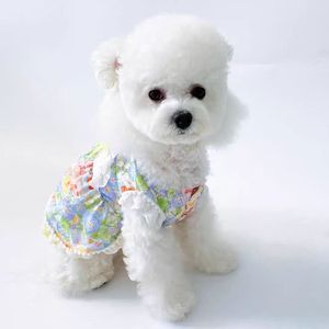 Dog Clothes Princess Dress Yellow Garden Lightweight Spring Skirt <b>Small</b> Dog <b>Teddy</b> Pet - Product Image 3