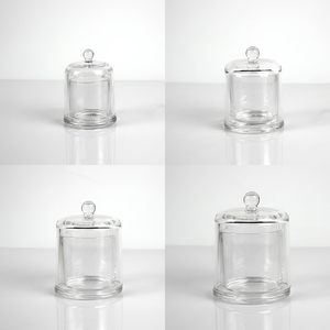 Portavelas de Vidrio Transparente de Lujo, en Forma de Campana, para Velas Aromáticas, <span class=keywords><strong>con</strong></span> Tapa, para Decoración, Manualidades - Product Image 5