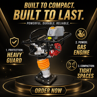 Pilonneuse thermique 6,5 CV de type 130, compresseur de sol 30 kN, type « Jumping Jack »