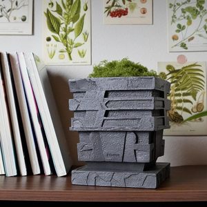 Macetas de Interior de resina de 5 pulgadas hechas a mano con bandeja de drenaje herramientas de jardín únicas accesorios para plantas de bonsái - Product Image 4