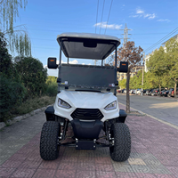 Voiturette de golf électrique 4 places en gros, 48V 5KW, Buggy de luxe pour complexe hôtelier, en acier, 30-50 km/h, autonomie 90 km, certifiée CE