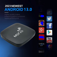 Ihomemix Nouveau boîtier décodeur TV intelligent Android 13.0 5G+ATV double système bande Wifi BT Quad Core MX10 5G